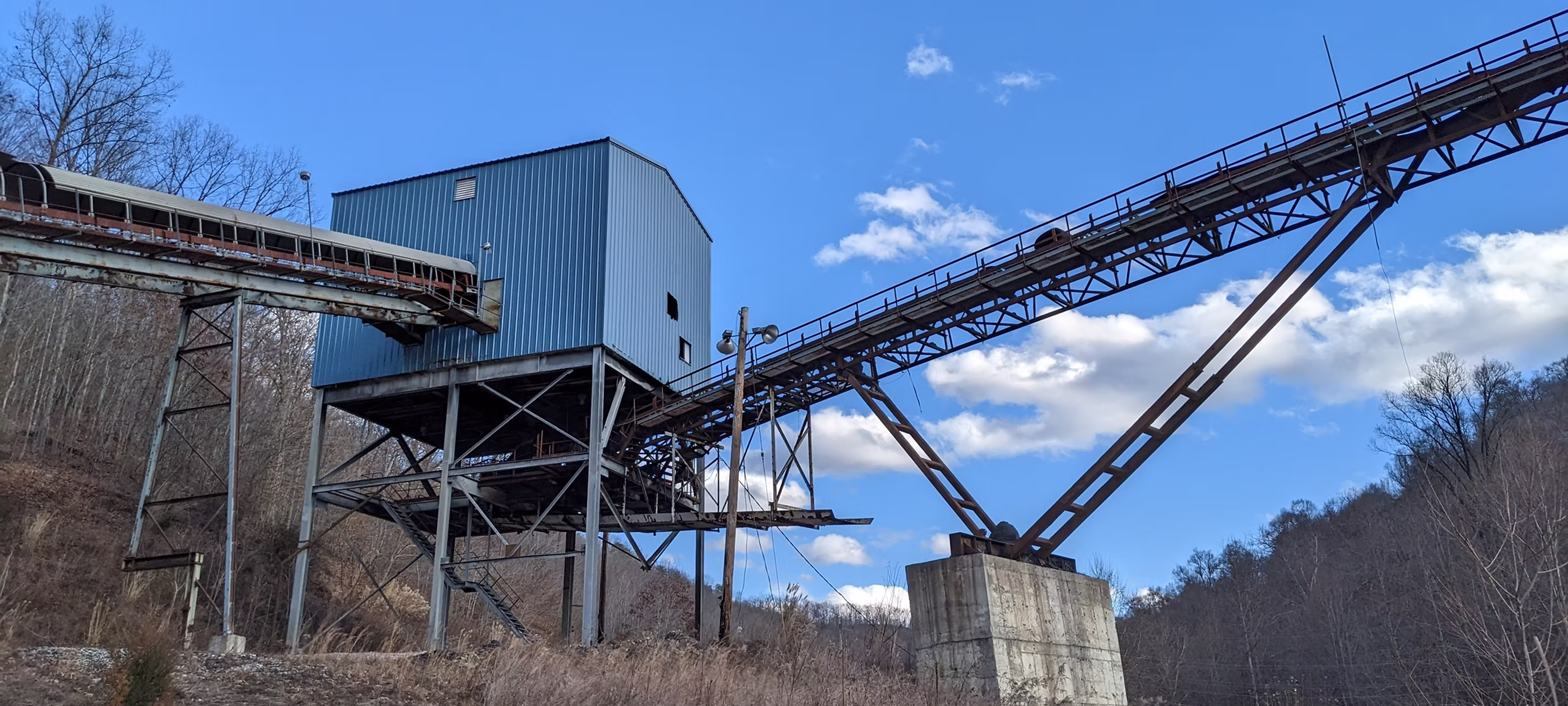 Abandoned coal mine infrastructure